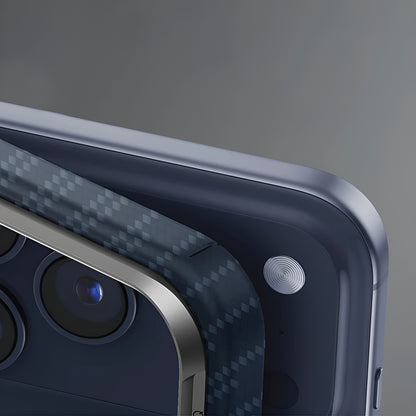 Custodia MagSafe per Apple iPhone 17 Pro, UNIQ, Keva MagClick, Blu navy
