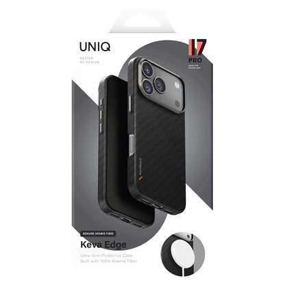 Custodia MagSafe per Apple iPhone 17 Pro, UNIQ, Keva MagClick, Grigio Scuro