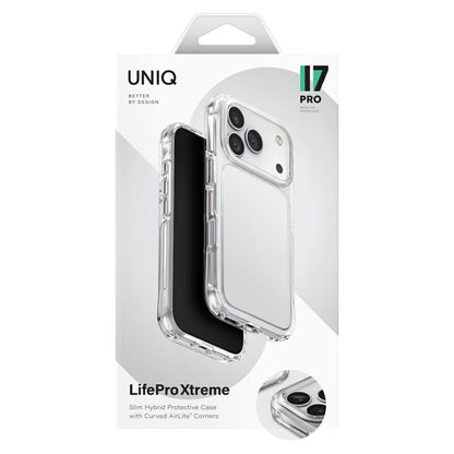 Custodia per Apple iPhone 17 Pro, UNIQ, LifePro Xtreme, Trasparente