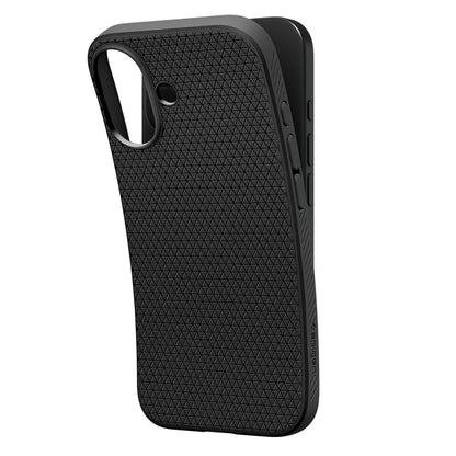 Custodia per Apple iPhone 17, Spigen, Liquid Air, Nero Opaco