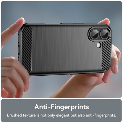 Custodia per Apple iPhone 17, Techsuit, Carbonio, Nera