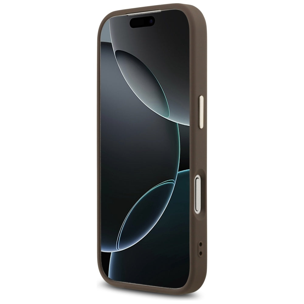 Custodia per Apple iPhone 18 Pro / 17 Pro, Guess, 4G Big Classic Logo, Marrone