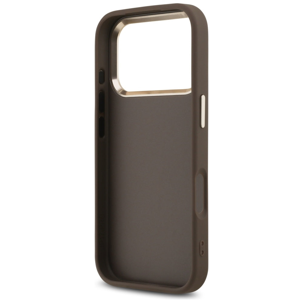 Custodia per Apple iPhone 18 Pro / 17 Pro, Guess, 4G Big Classic Logo, Marrone