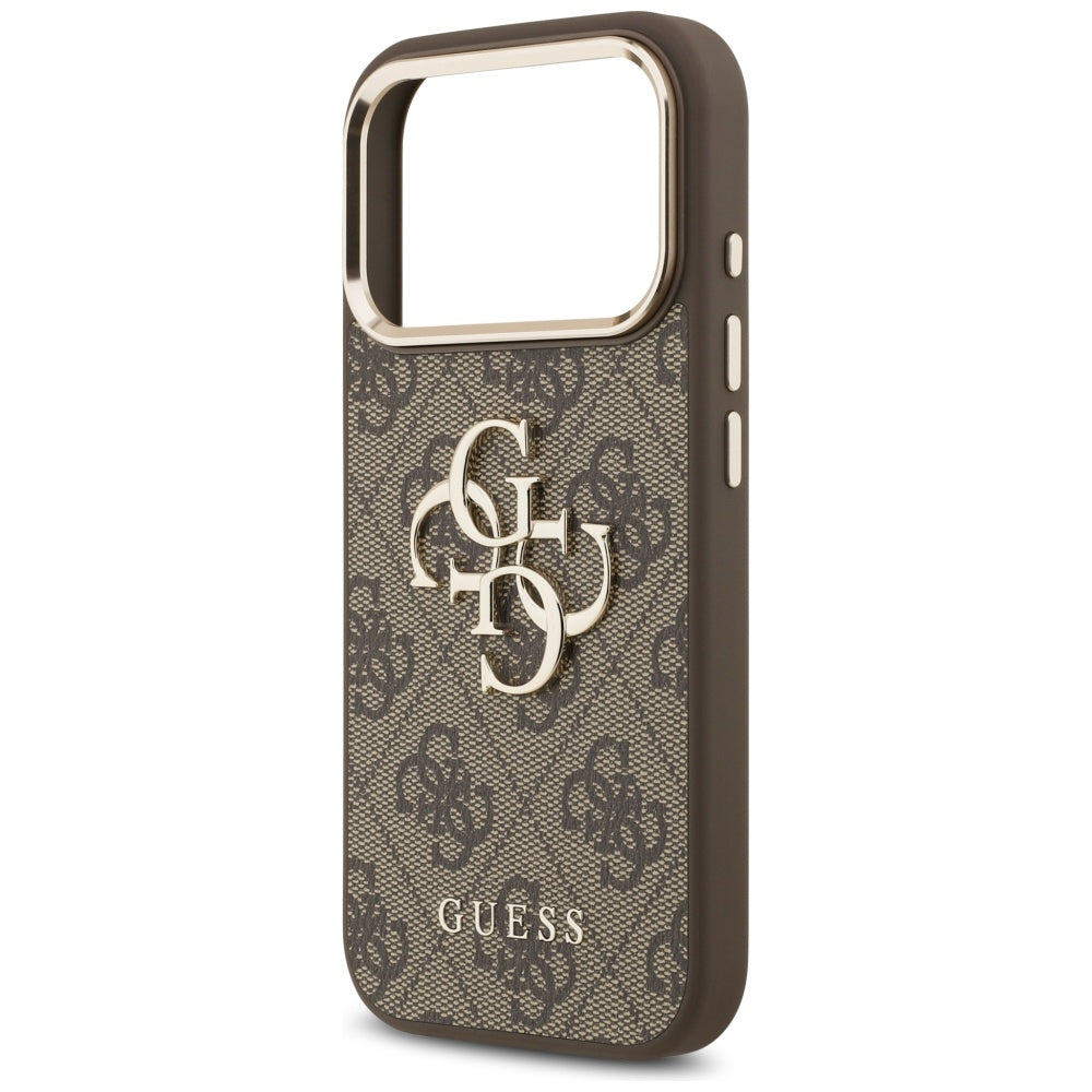 Custodia per Apple iPhone 18 Pro / 17 Pro, Guess, 4G Big Classic Logo, Marrone