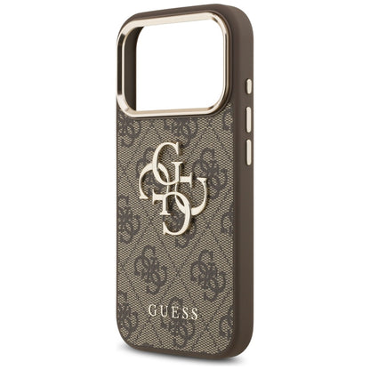 Custodia per Apple iPhone 18 Pro / 17 Pro, Guess, 4G Big Classic Logo, Marrone