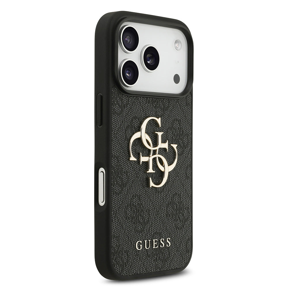 Custodia per Apple iPhone 18 Pro / 17 Pro, Guess, 4G Big Logo, Nera