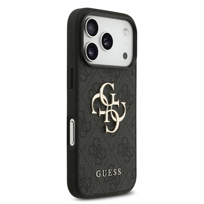 Custodia per Apple iPhone 18 Pro / 17 Pro, Guess, 4G Big Logo, Nera