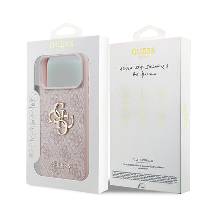 Custodia per Apple iPhone 18 Pro / 17 Pro, Guess, 4G Big Logo, Rosa