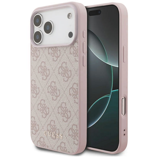 Custodia per Apple iPhone 18 Pro / 17 Pro, Guess, 4G Classic Logo, Rosa