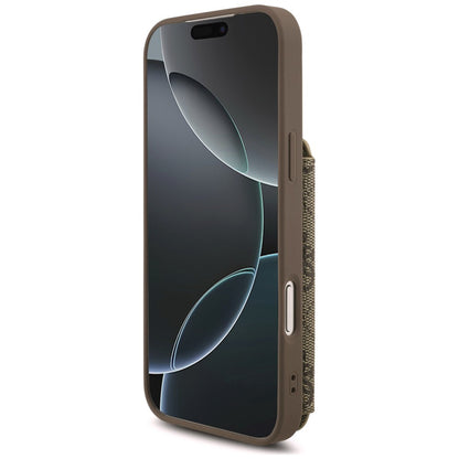 Custodia per Apple iPhone 18 Pro / 17 Pro, Guess, 4G Crossbody Cardslot, Marrone