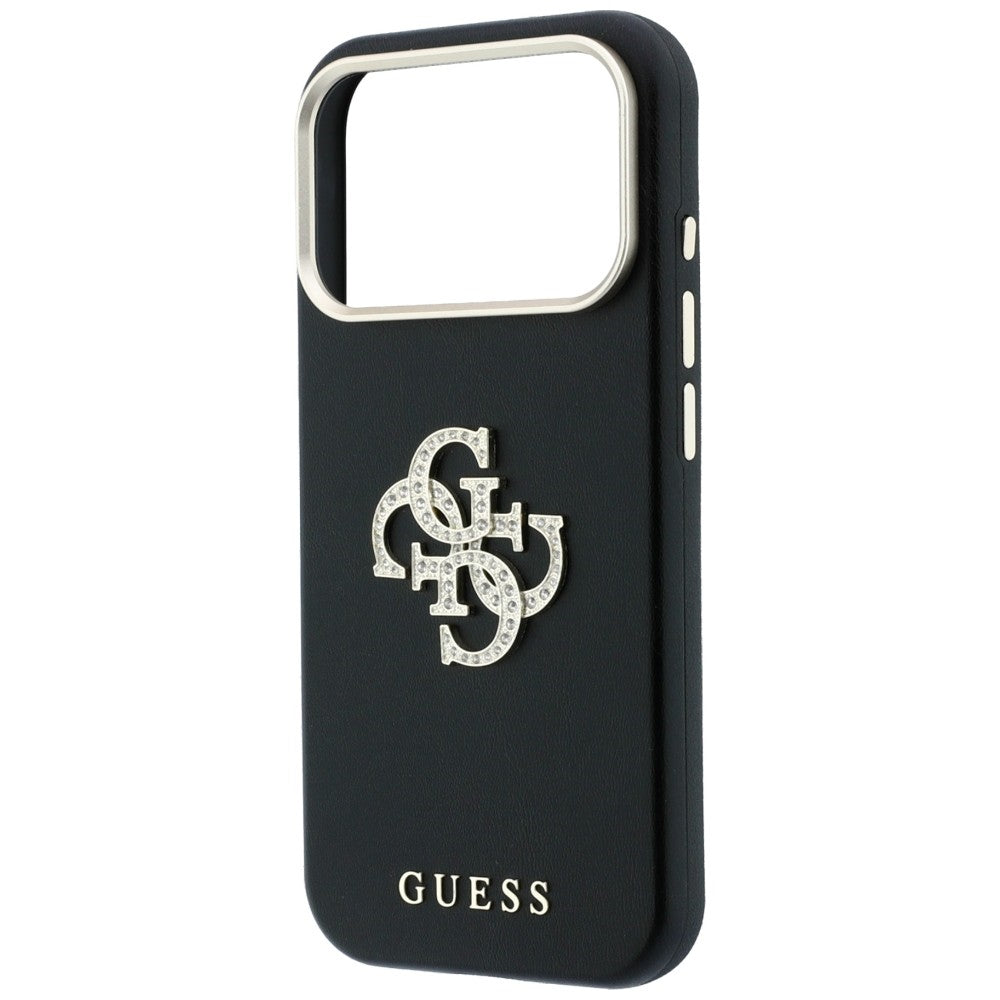 Custodia per Apple iPhone 18 Pro / 17 Pro, Guess, Smooth Big Strass Logo, Vinaccia