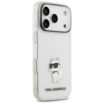 Cover per Apple iPhone 18 Pro / 17 Pro, Karl Lagerfeld, IML Choupette NFT, trasparente