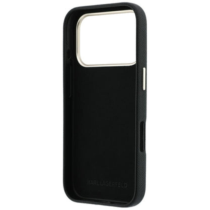 Custodia per Apple iPhone 18 Pro / 17 Pro, Karl Lagerfeld, Smooth Big Resin Signature Logo, Nera