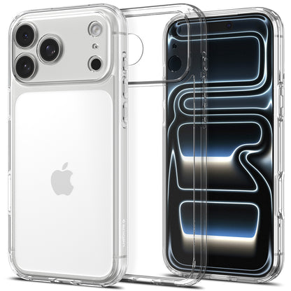 Custodia per Apple iPhone 18 Pro / 17 Pro, Spigen, Ultra Hybrid, Trasparente ACS12153