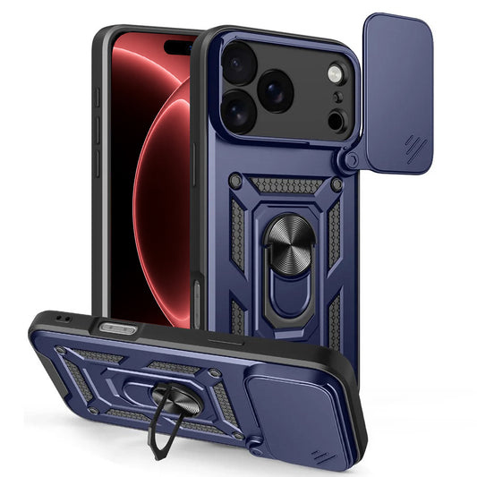 Custodia per Apple iPhone 18 Pro / 17 Pro, Techsuit, CamShield, Blu