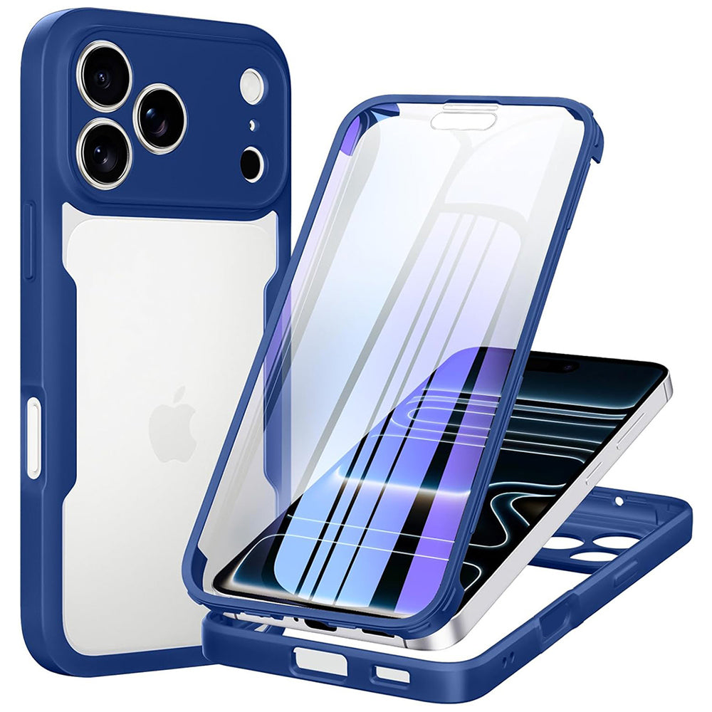 Custodia per Apple iPhone 18 Pro / 17 Pro, Techsuit, ColorVerse 360, Blu