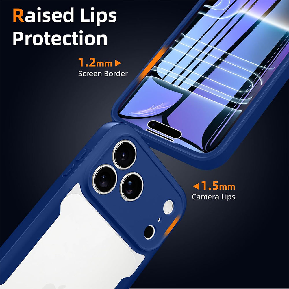 Custodia per Apple iPhone 18 Pro / 17 Pro, Techsuit, ColorVerse 360, Blu