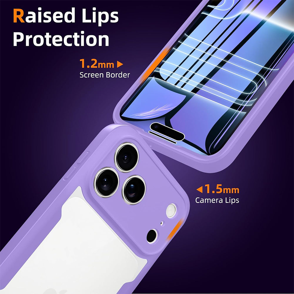 Custodia per Apple iPhone 18 Pro / 17 Pro, Techsuit, ColorVerse 360, Viola