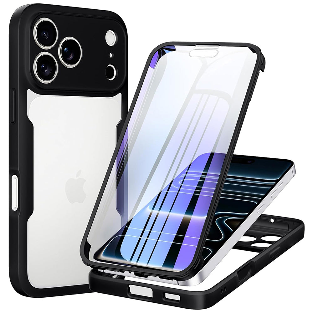 Custodia per Apple iPhone 18 Pro / 17 Pro, Techsuit, ColorVerse 360, Nera