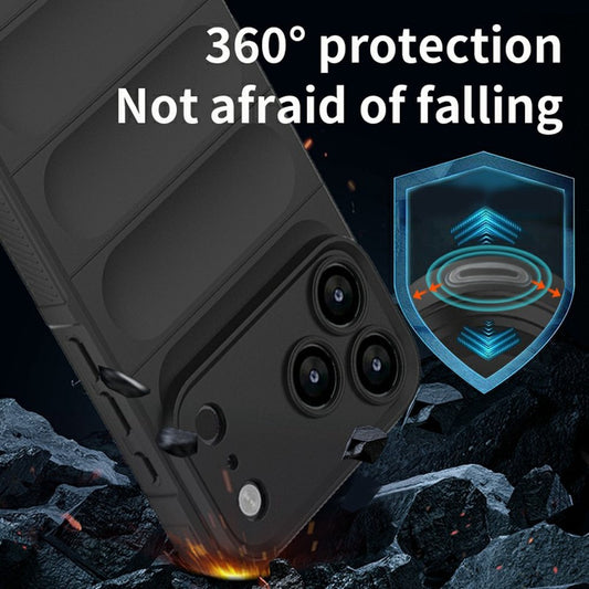 Custodia per Apple iPhone 18 Pro / 17 Pro, Techsuit, Magic Shield, Nera