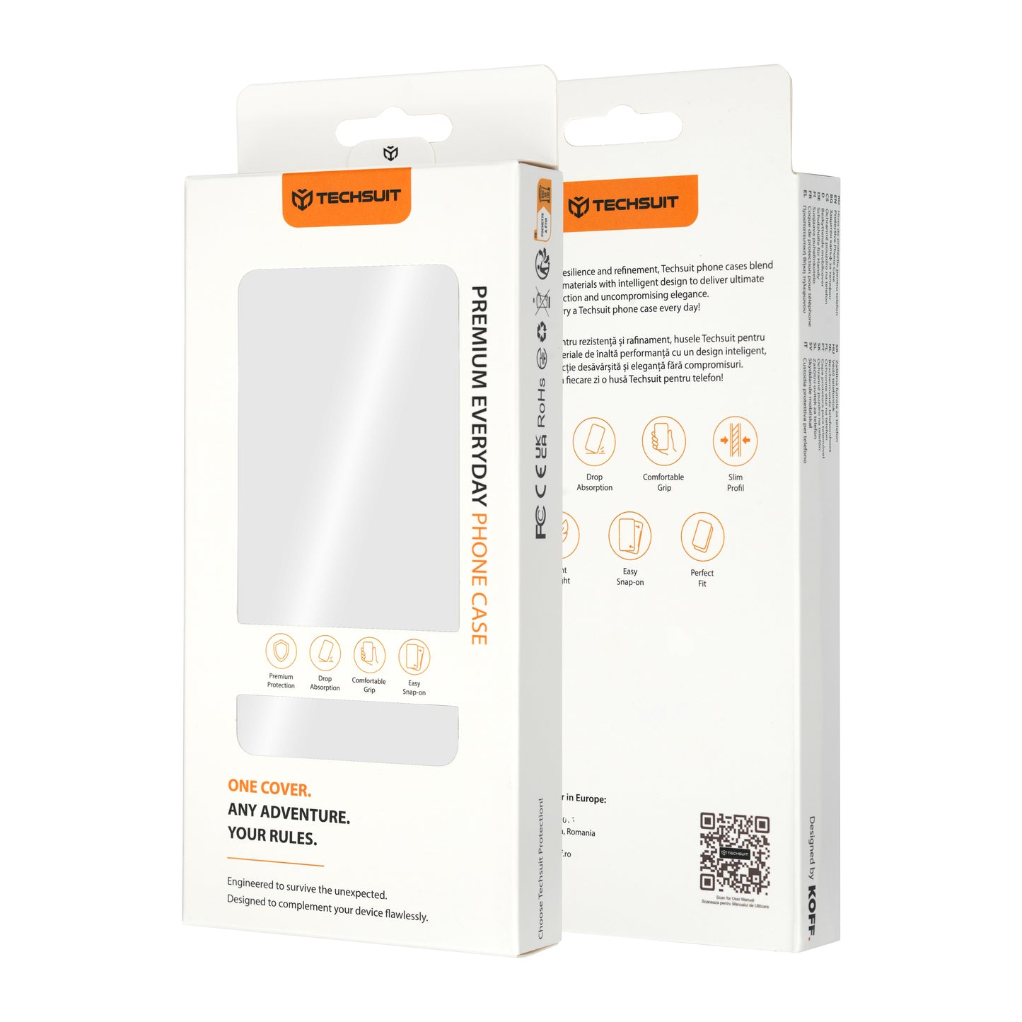 Custodia per Apple iPhone 18 Pro / 17 Pro, Techsuit, Magskin Book, Nera