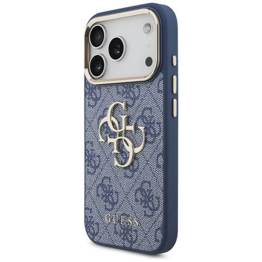 Custodia per Apple iPhone 18 Pro Max / 17 Pro Max, Guess, 4G Big Classic Logo, Blu