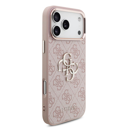 Custodia per Apple iPhone 18 Pro Max / 17 Pro Max, Guess, 4G Big Classic Logo, Rosa