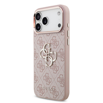 Custodia per Apple iPhone 18 Pro Max / 17 Pro Max, Guess, 4G Big Classic Logo, Rosa