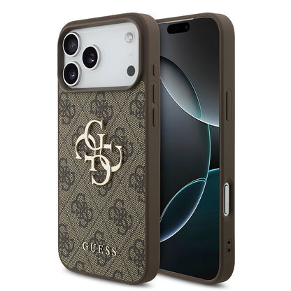 Custodia per Apple iPhone 18 Pro Max / 17 Pro Max, Guess, 4G Big Logo, Marrone