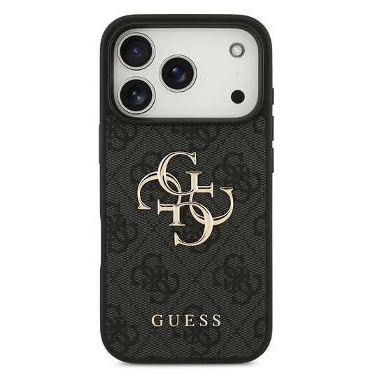 Custodia per Apple iPhone 18 Pro Max / 17 Pro Max, Guess, 4G Big Logo, Nera