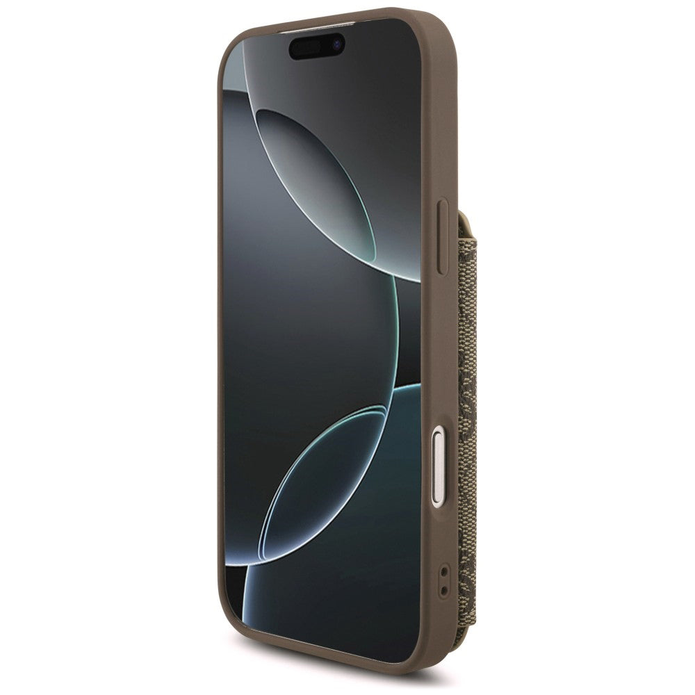 Custodia per Apple iPhone 18 Pro Max / 17 Pro Max, Guess, 4G Crossbody Cardslot, Marrone