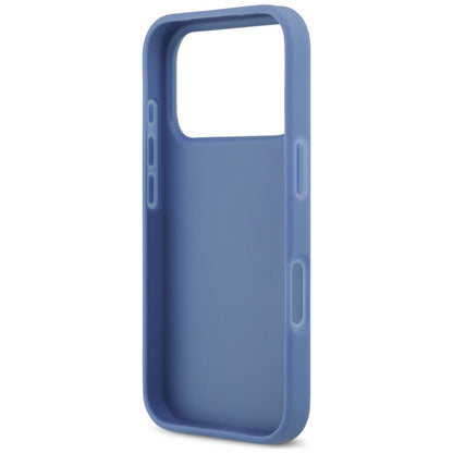 Custodia per Apple iPhone 18 Pro Max / 17 Pro Max, Guess, 4G Double Card Triangle, blu

