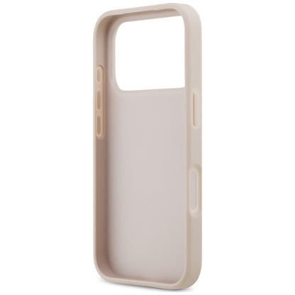 Custodia per Apple iPhone 18 Pro Max / 17 Pro Max, Guess, 4G Double Card Triangle, rosa