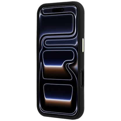 Custodia per Apple iPhone 18 Pro Max / 17 Pro Max, Guess, Logo Grande in Resina Granulata, Nera