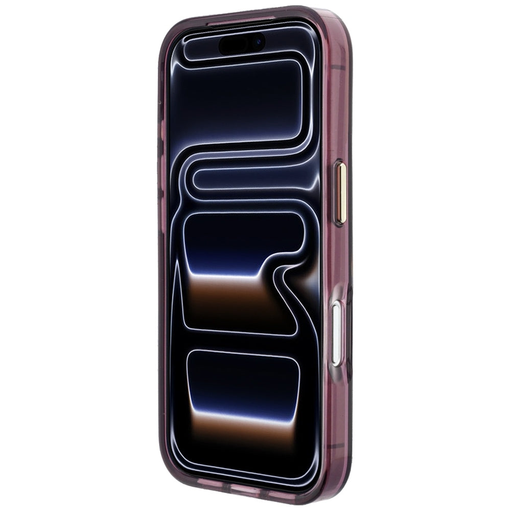 Custodia per Apple iPhone 18 Pro Max / 17 Pro Max, Karl Lagerfeld, IML Big Signature Resina Logo Cornice Metallica, Vinaccia