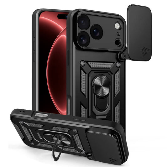 Custodia per Apple iPhone 18 Pro Max / 17 Pro Max, Techsuit, CamShield, Nera