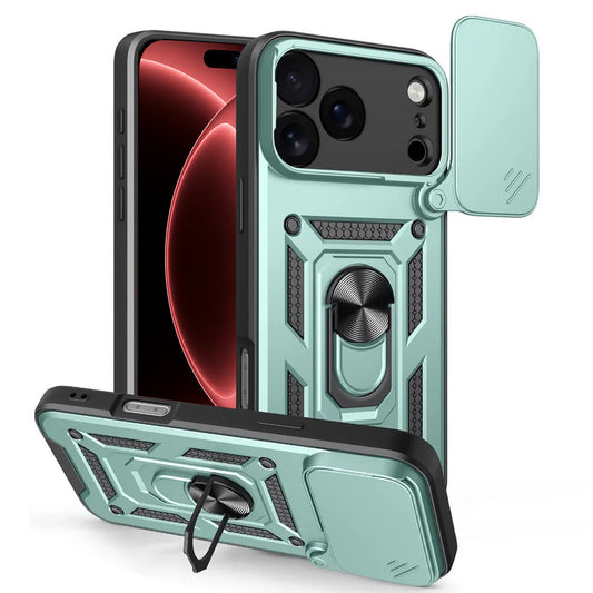 Custodia per Apple iPhone 18 Pro Max / 17 Pro Max, Techsuit, CamShield, Verde