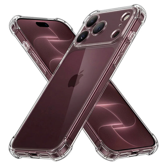 Custodia per Apple iPhone 18 Pro Max / 17 Pro Max, Techsuit, Shockproof Clear, Trasparente