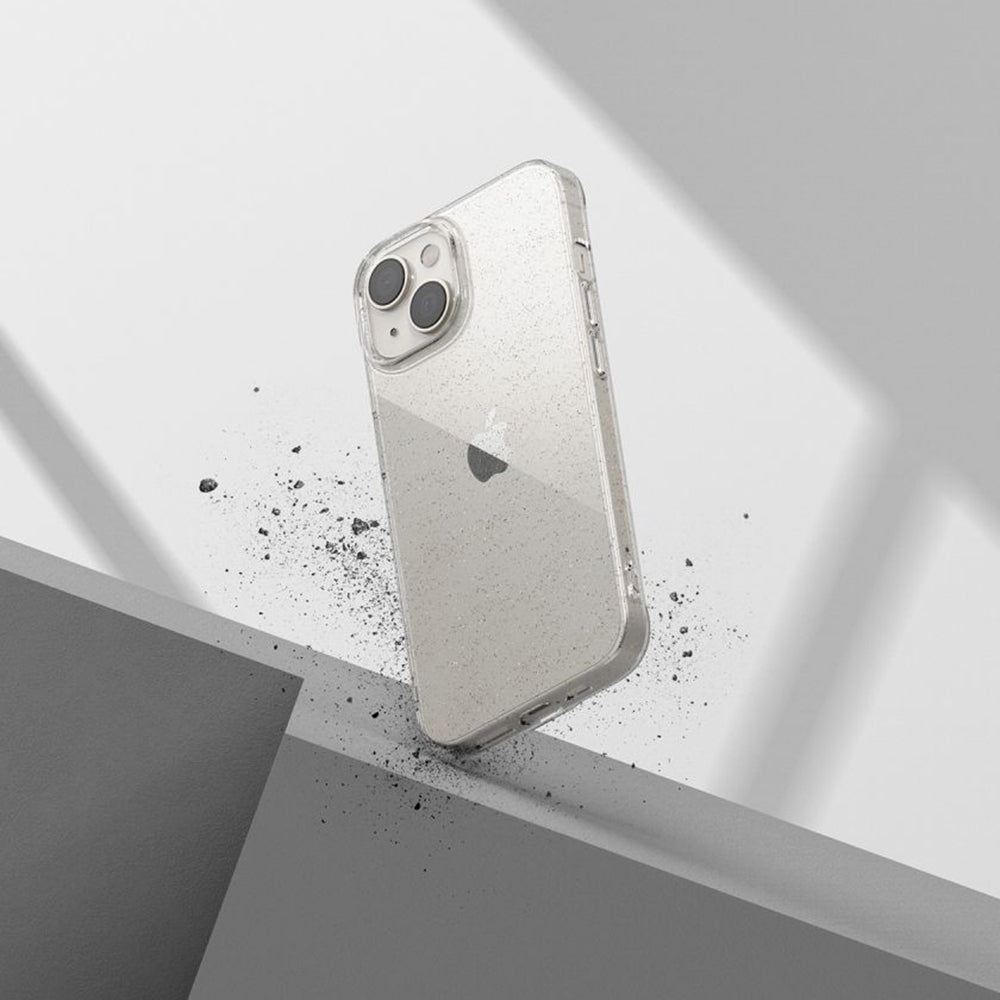 Custodia per Apple iPhone 18 Pro Max / 17 Pro Max, Techsuit, SparkleSkin, Trasparente