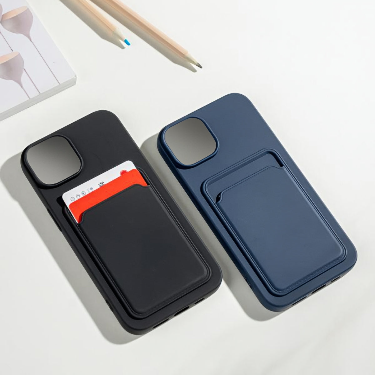 Case for Apple iPhone 15 Pro, XO Design, Card Slot, Orange