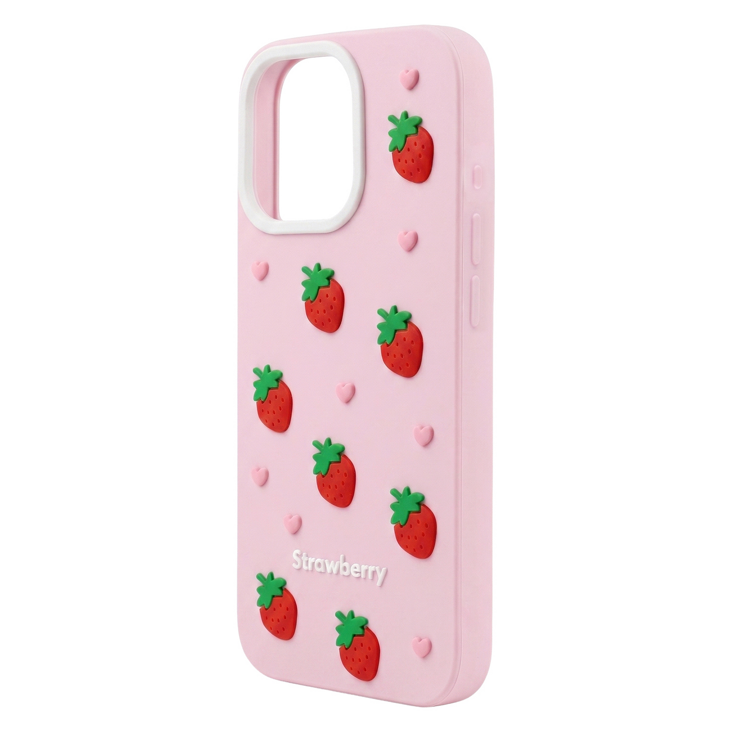 Custodia per Apple iPhone 16 Pro Max, OEM, Strawberry, Rosa