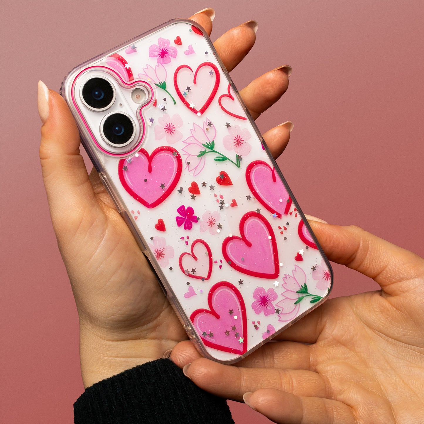 Custodia per Apple iPhone 14 Pro, OEM, Ultra Trendy Love 1, Multicolore