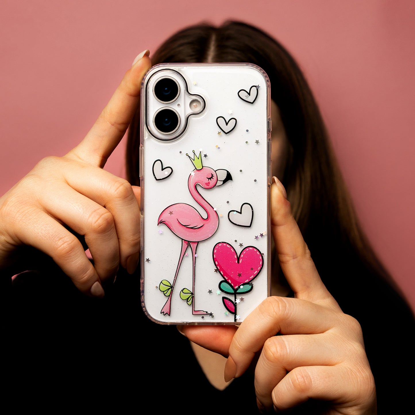 Custodia per Apple iPhone 15, OEM, Ultra Trendy Love 2, Multicolore