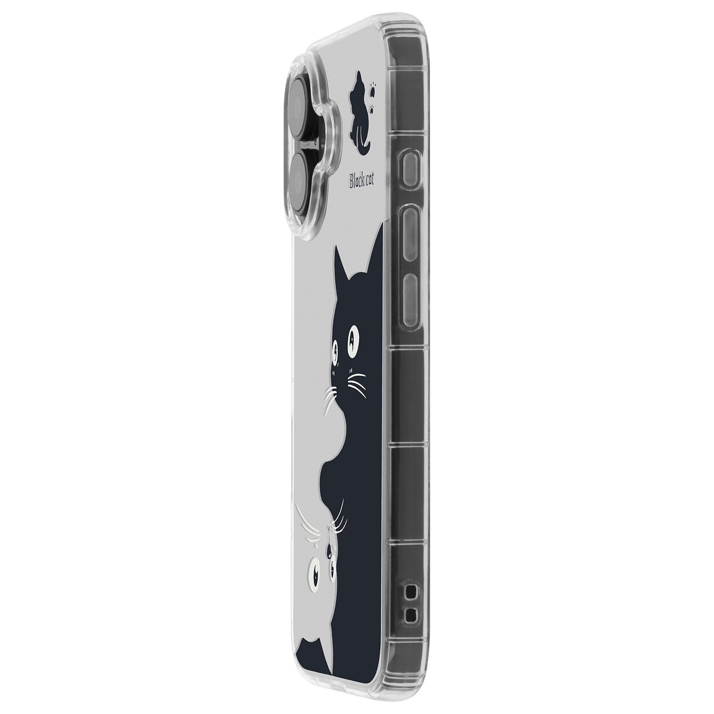 Custodia per Apple iPhone 17 Pro Max, OEM, Ultra Trendy Cat, Nera