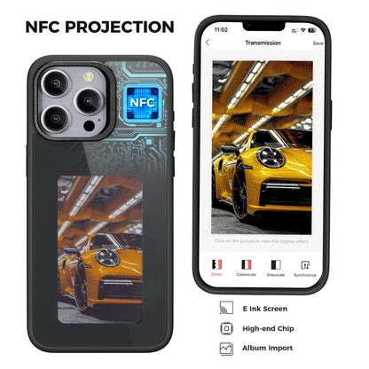 Custodia per Apple iPhone 14 Pro Max, OEM, Display Personalizzato E-Ink, Nera