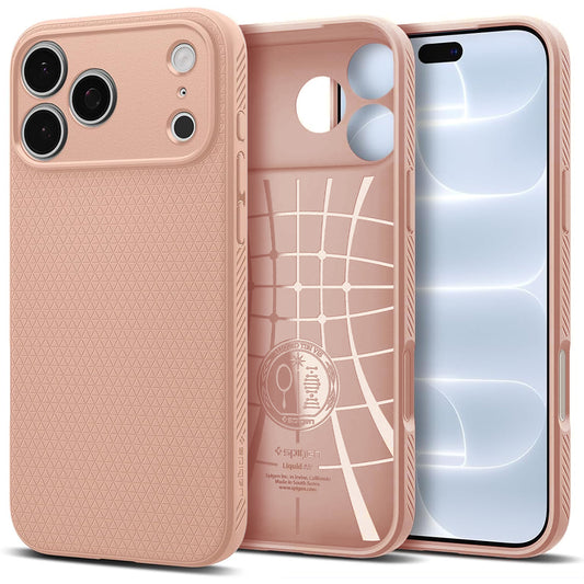 Custodia per Apple iPhone 18 Pro Max / 17 Pro Max, Spigen, Liquid Air, Rosa ACS12115
