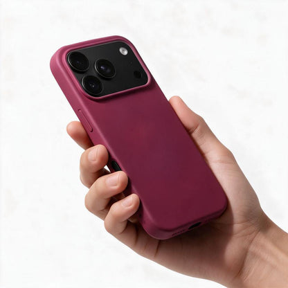 Custodia per Apple iPhone 18 Pro / iPhone 17 Pro, OEM, in silicone, color bordeaux