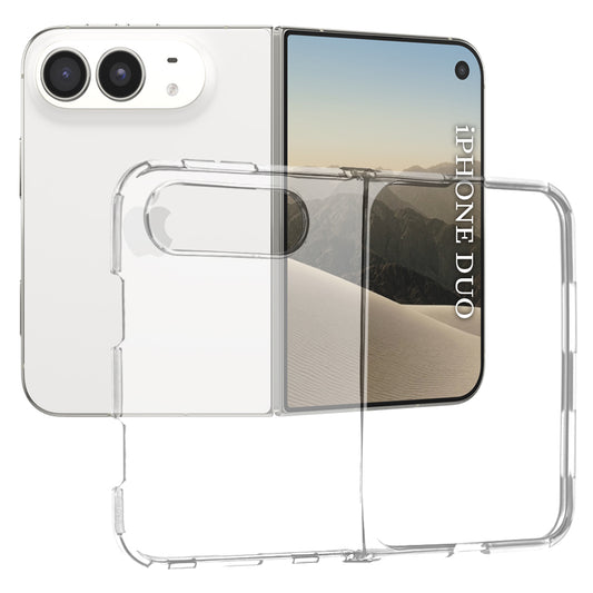 Custodia per Apple iPhone Duo, Techsuit, Chiara, Trasparente