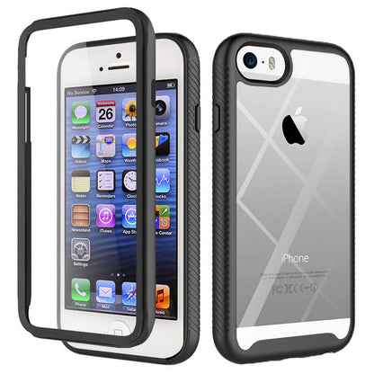 Custodia per Apple iPhone SE (2016) / 5 / 5s, Techsuit, Defense360 Pro, Nera