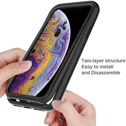Custodia per Apple iPhone SE (2016) / 5 / 5s, Techsuit, Defense360 Pro, Nera